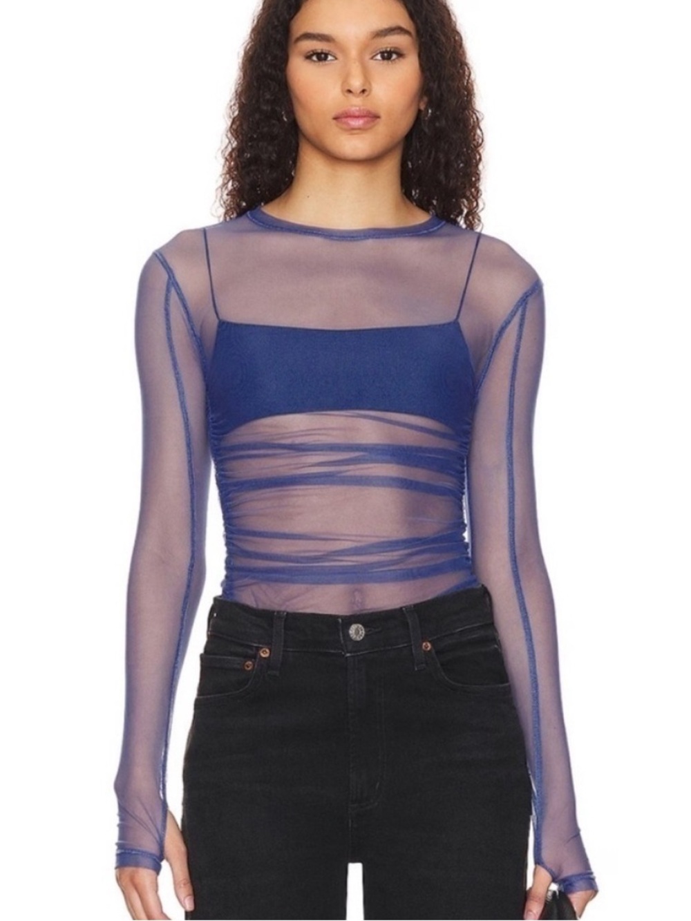 NWT - Free People Intimately FP Last Layer Long Sleeve In Fjord - small